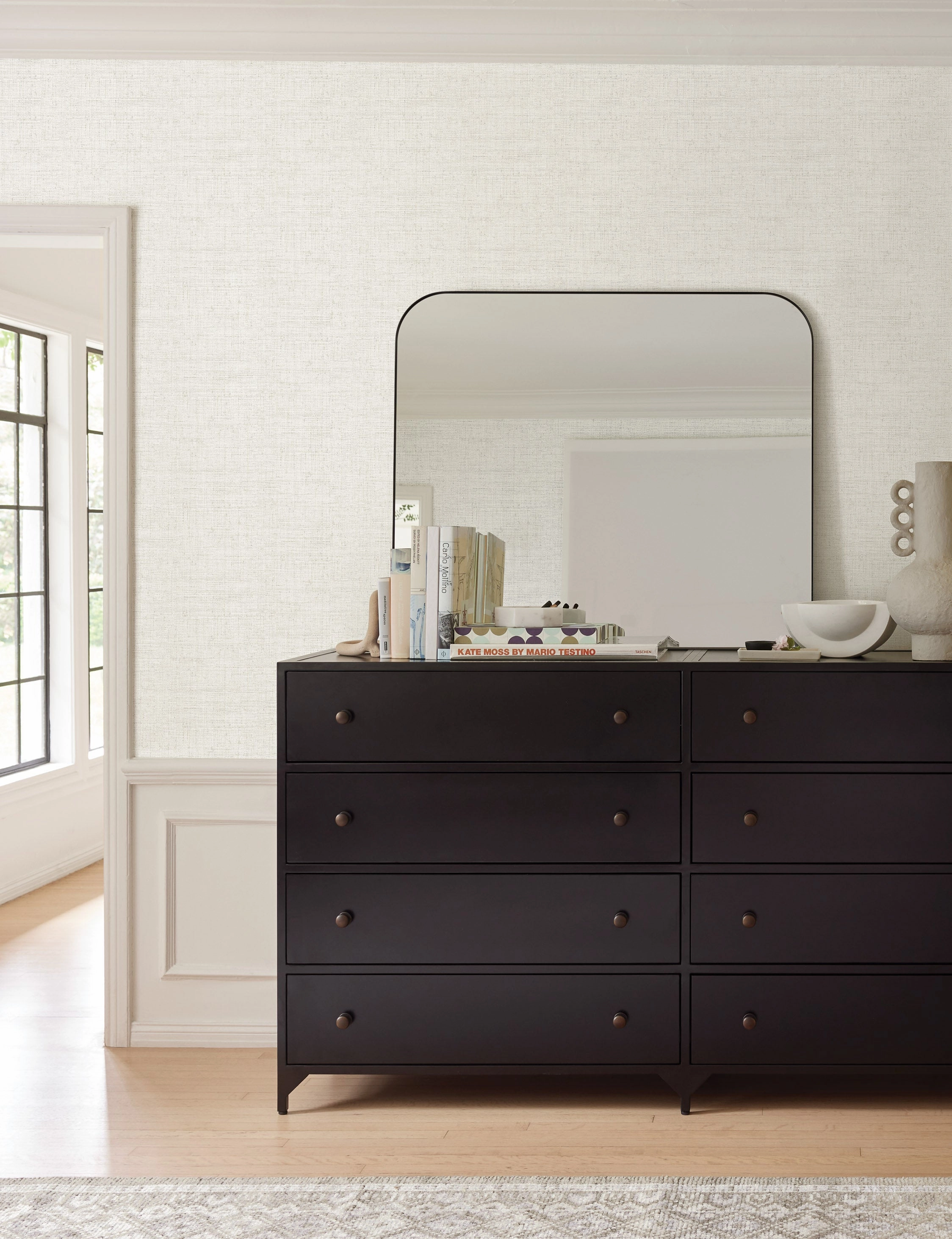Tessier Faux Grasscloth Wallpaper
