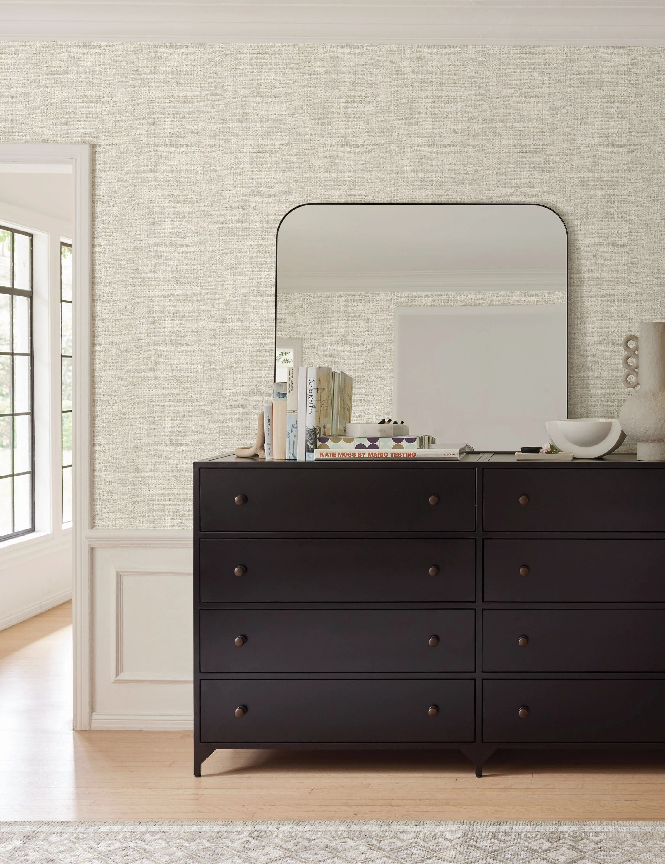 Tessier Faux Grasscloth Wallpaper