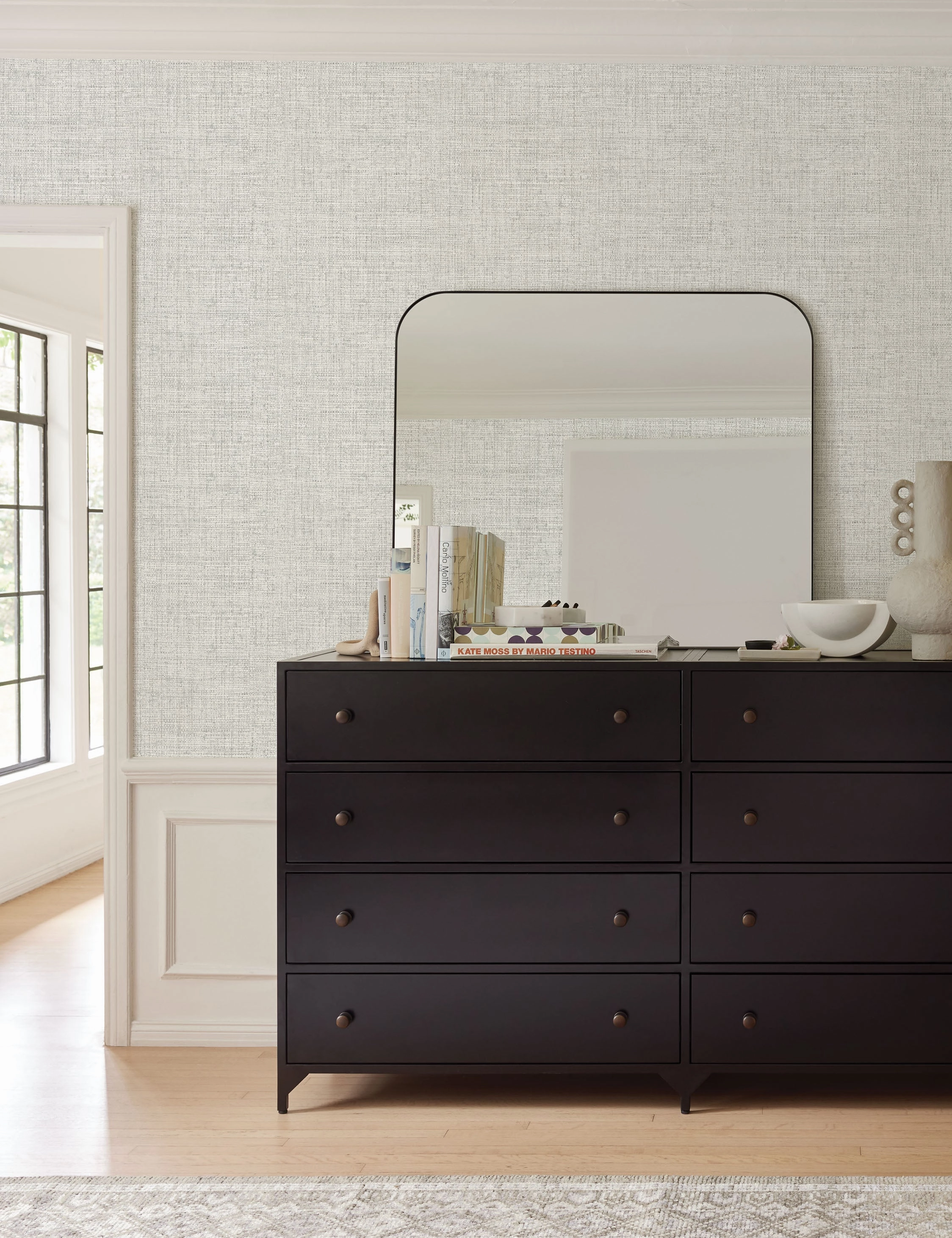 Tessier Faux Grasscloth Wallpaper