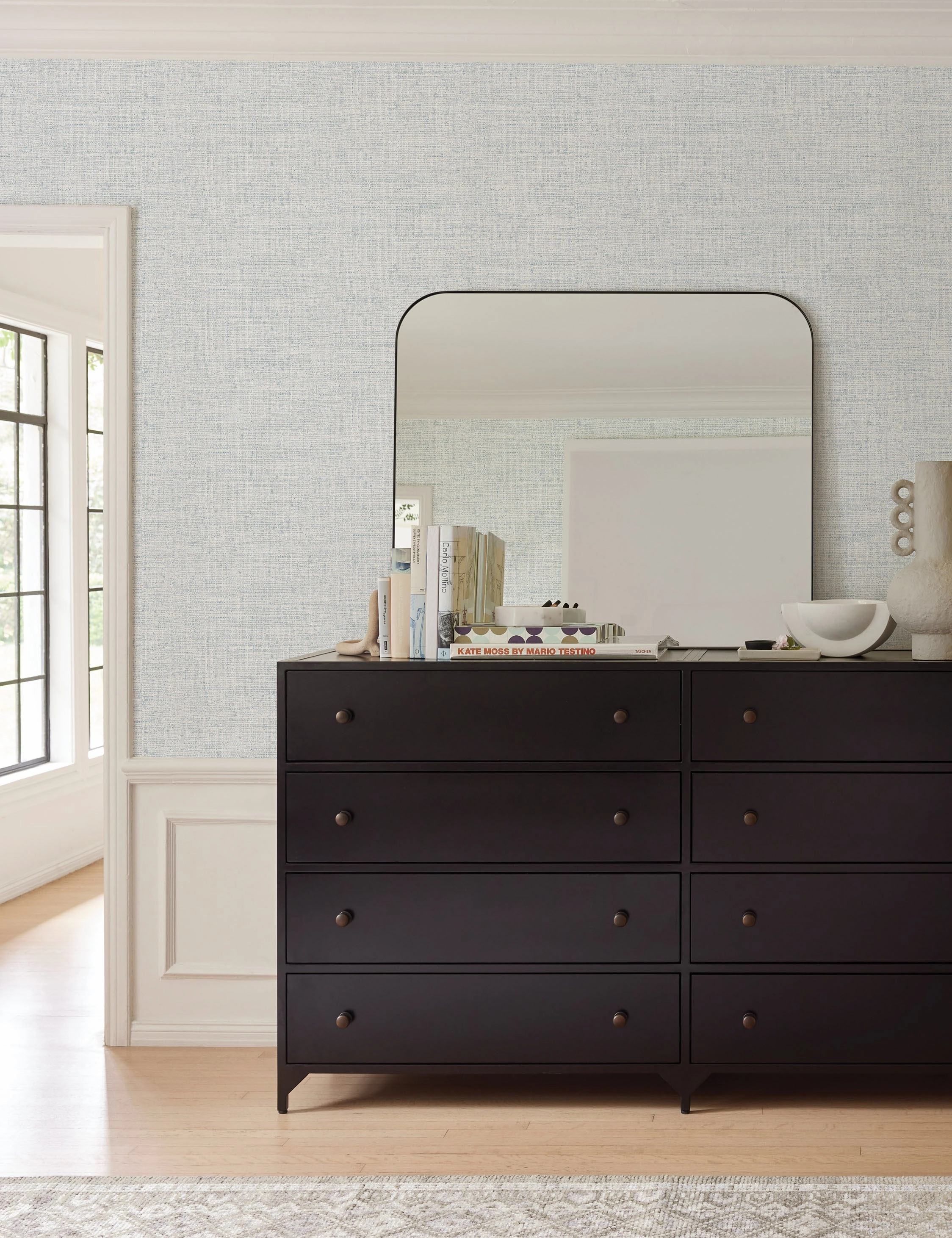 Tessier Faux Grasscloth Wallpaper