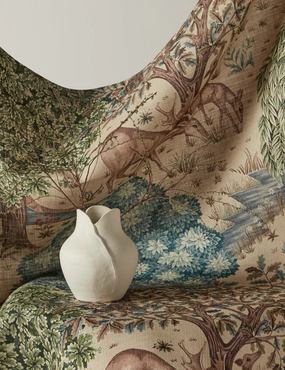 The Brook Tapestry Viscose Fabric by Morris & Co. 