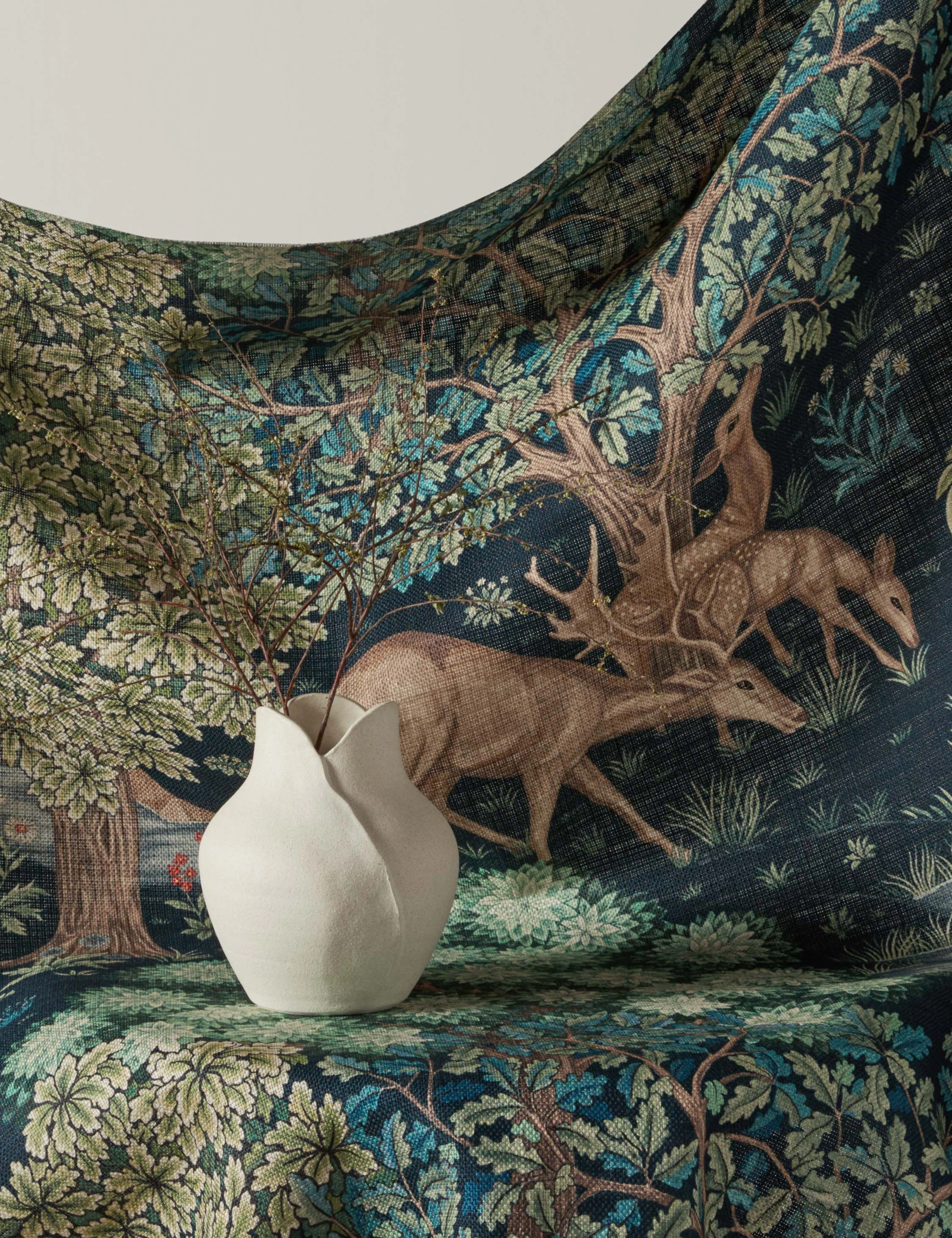 The Brook Tapestry Viscose Fabric by Morris & Co.