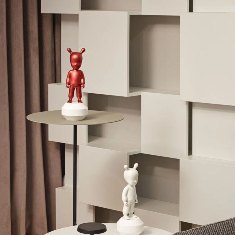 The Guest - Metallic Red On White - Small