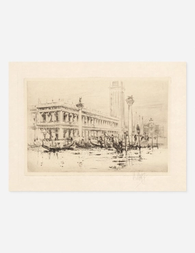 The Library of St. Marks Print by William Walcot 