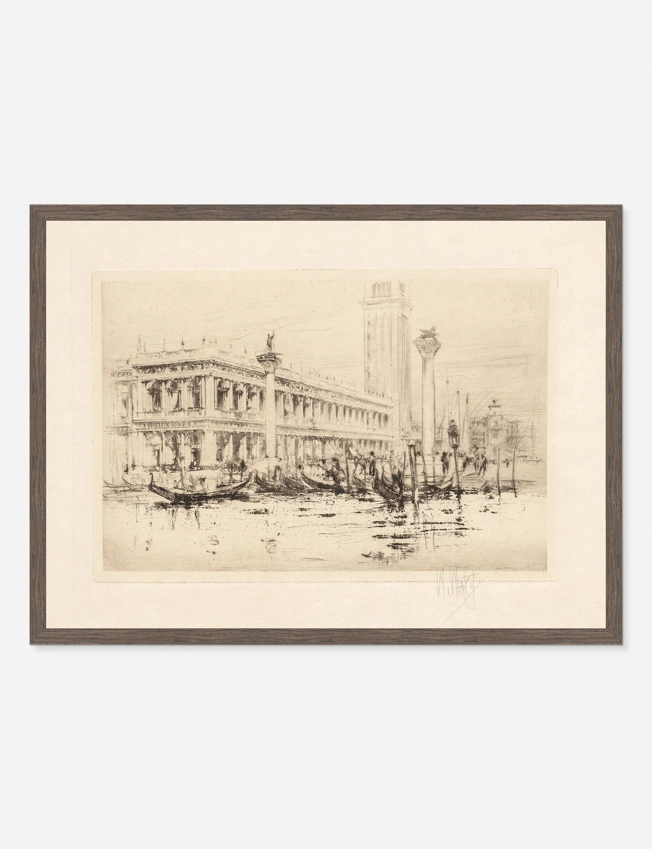 The Library of St. Marks Print by William Walcot