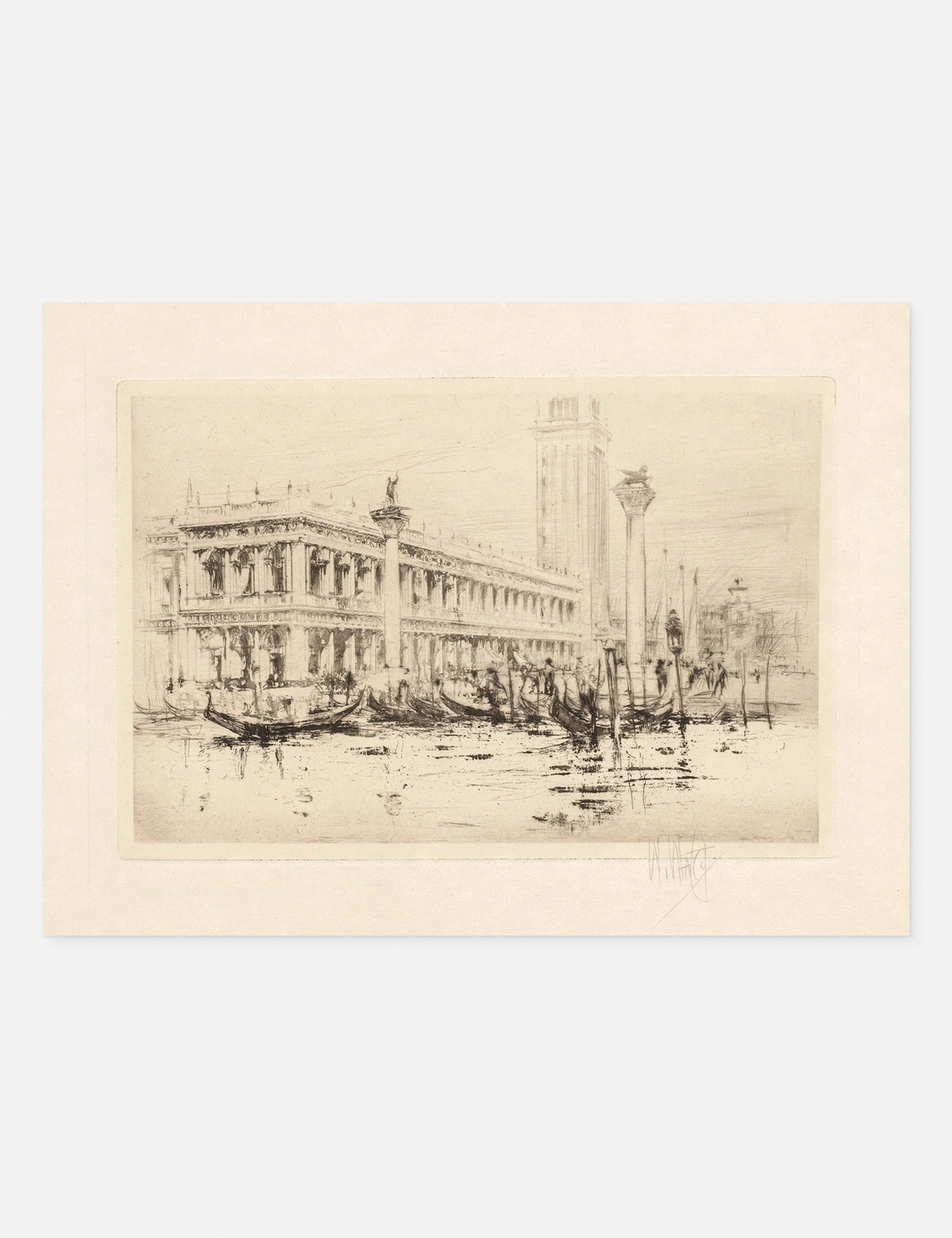 The Library of St. Marks Print by William Walcot 