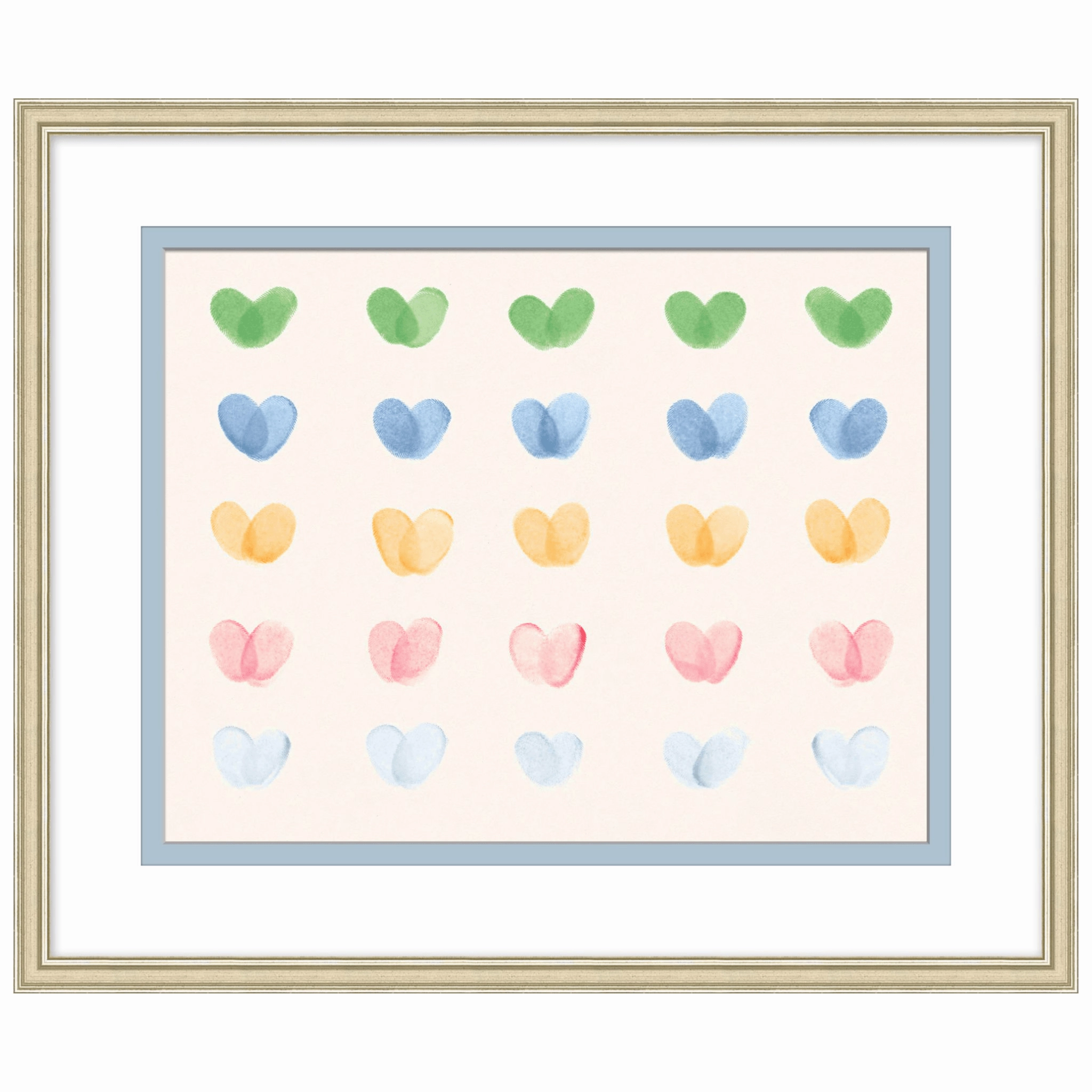 The Rising Rainbow Hearts Framed Wall Art 