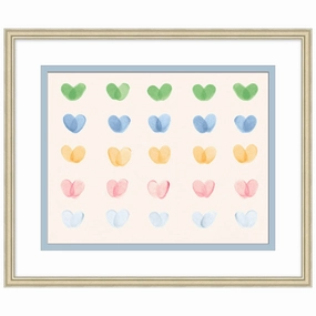 The Rising Rainbow Hearts Framed Wall Art 