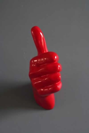 Thumbs Up Hand Wall Art & Coat Hook 