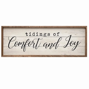 Tidings Of Comfort & Joy Wood Framed Print 