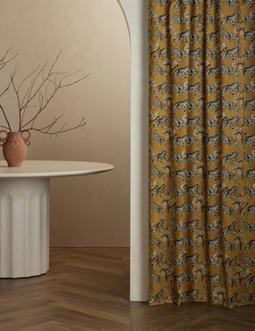 Tiger Jacquard Curtain Panel by Sarah Sherman Samuel 
