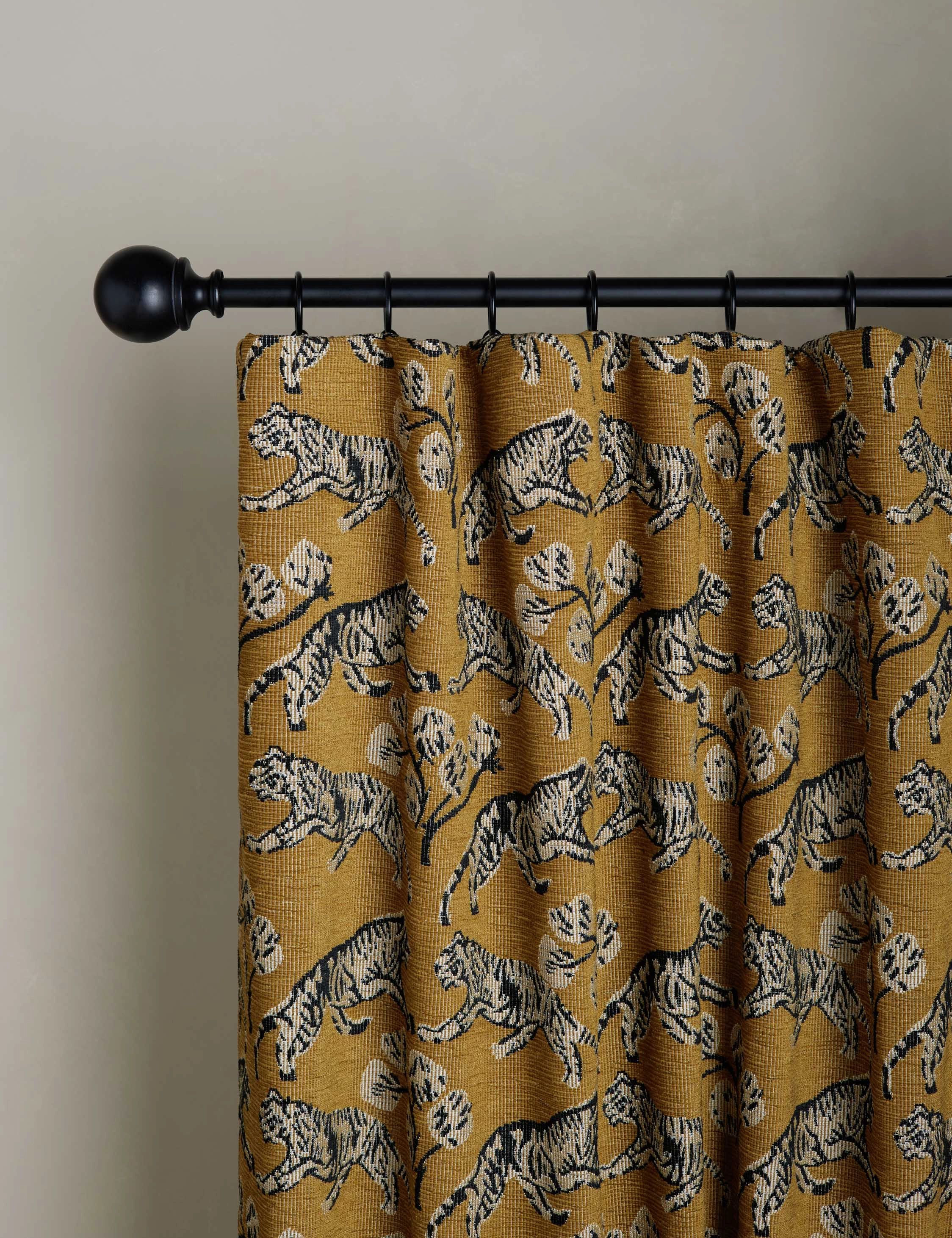 Tiger Jacquard Curtain Panel by Sarah Sherman Samuel
