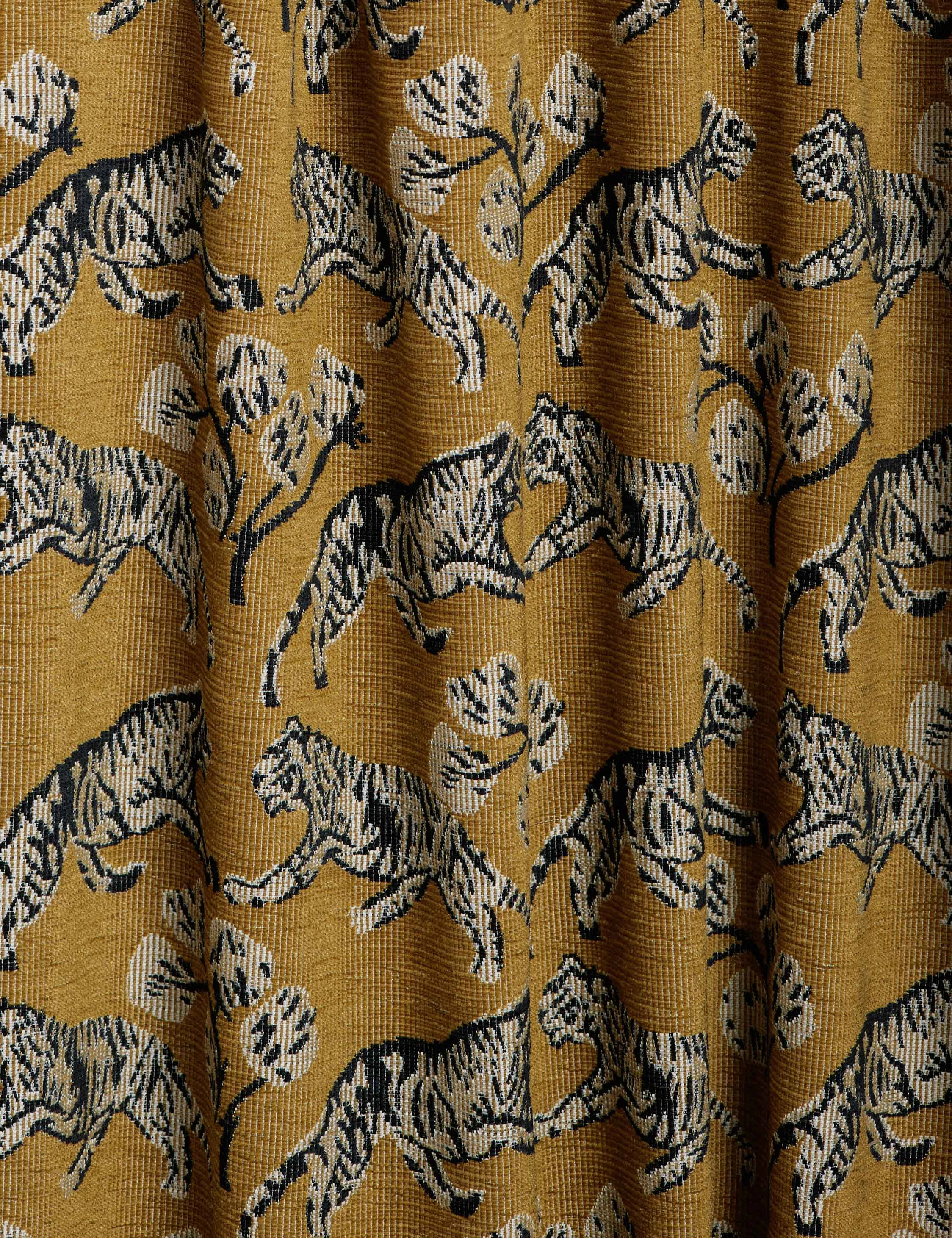 Tiger Jacquard Curtain Panel by Sarah Sherman Samuel