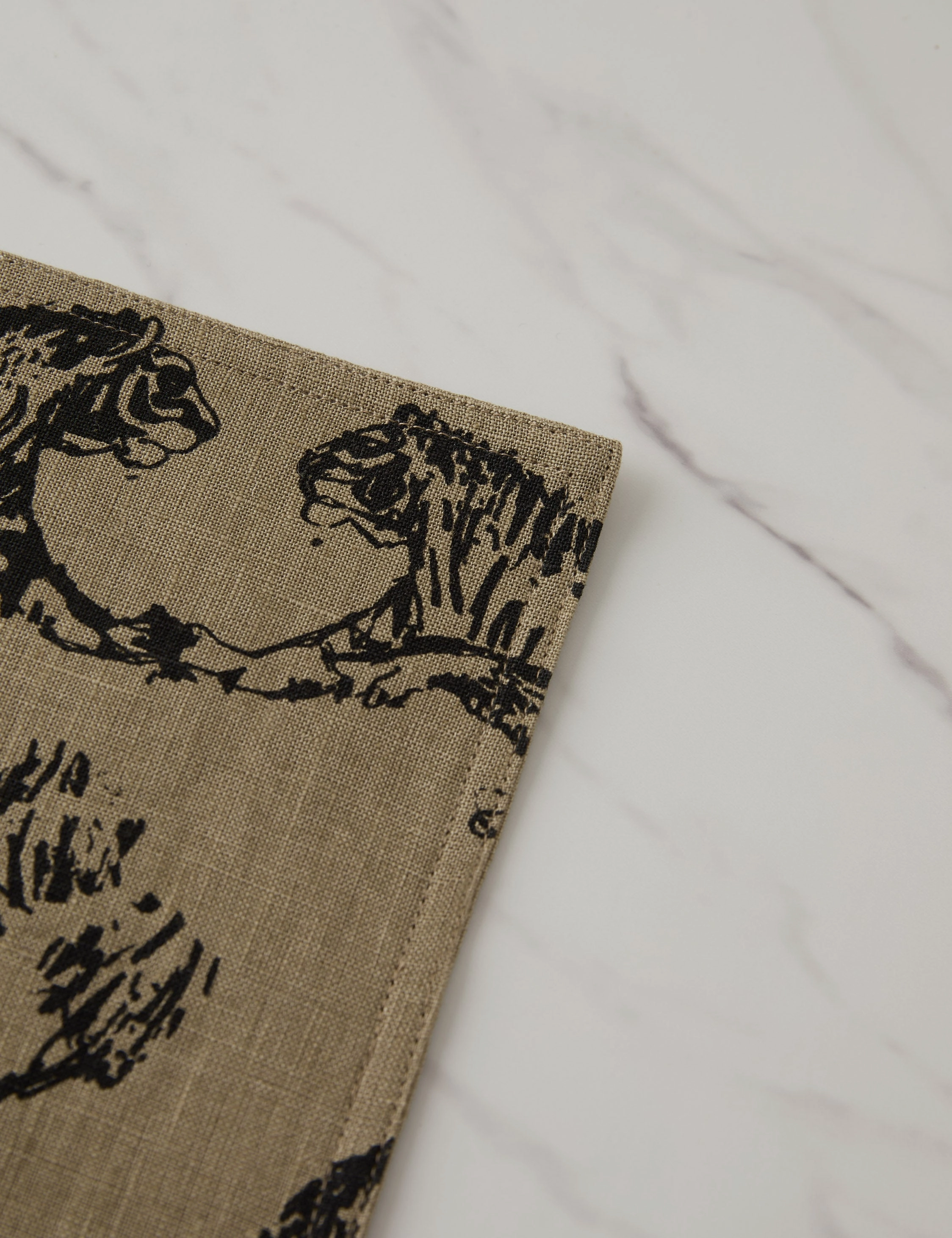 Tiger Linen Placemats (Set of 4) by Sarah Sherman Samuel