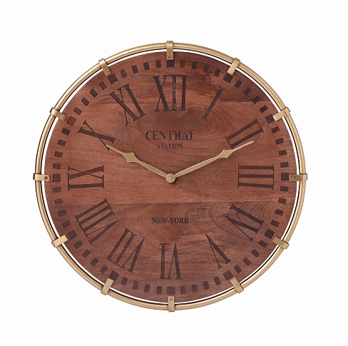 Timberland Gold Wall Clock