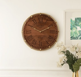Timberland Gold Wall Clock 