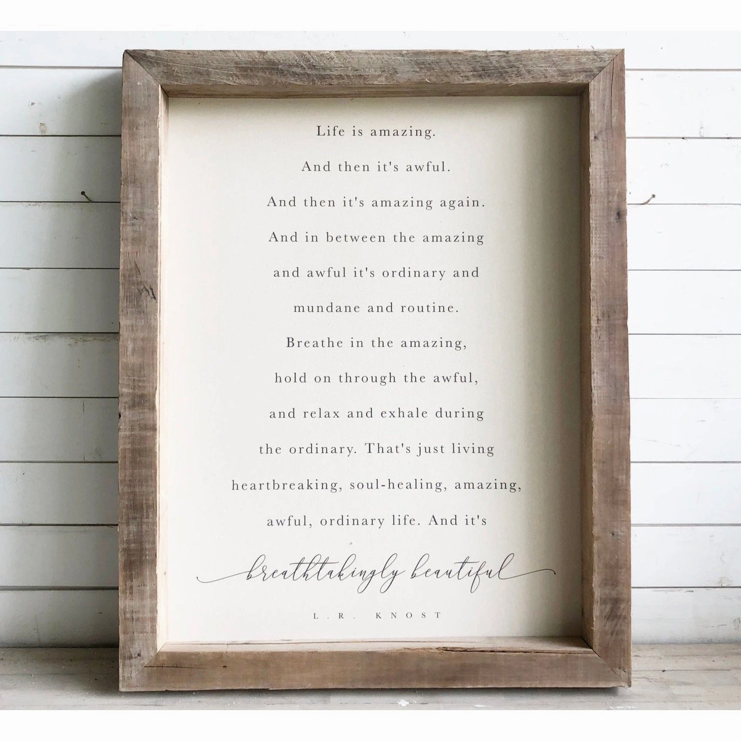 Timberwood Canvas Print 34x44 