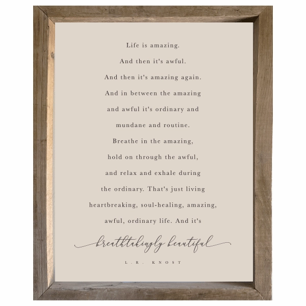 Timberwood Canvas Print 34x44