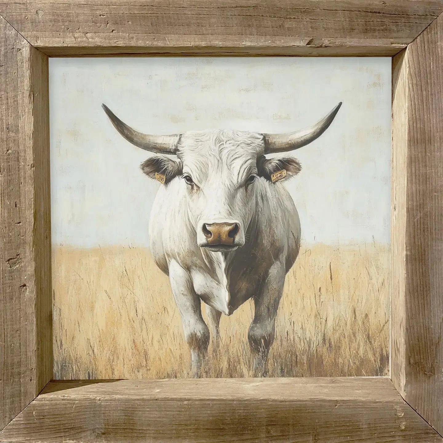 Timberwood White Bull Print 