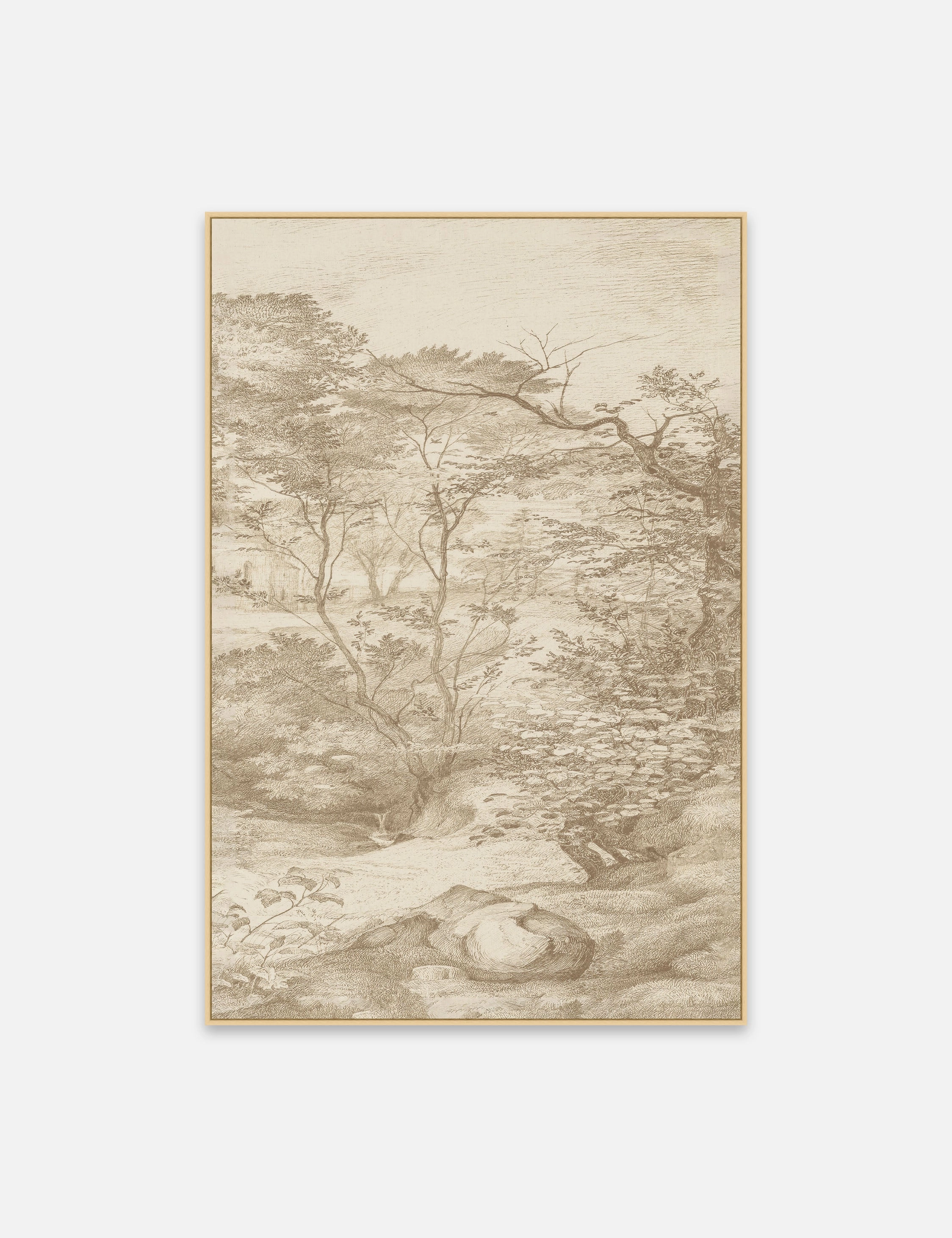 Toile in Neutral Wall Art Diptych Wall Art (Set of 2)