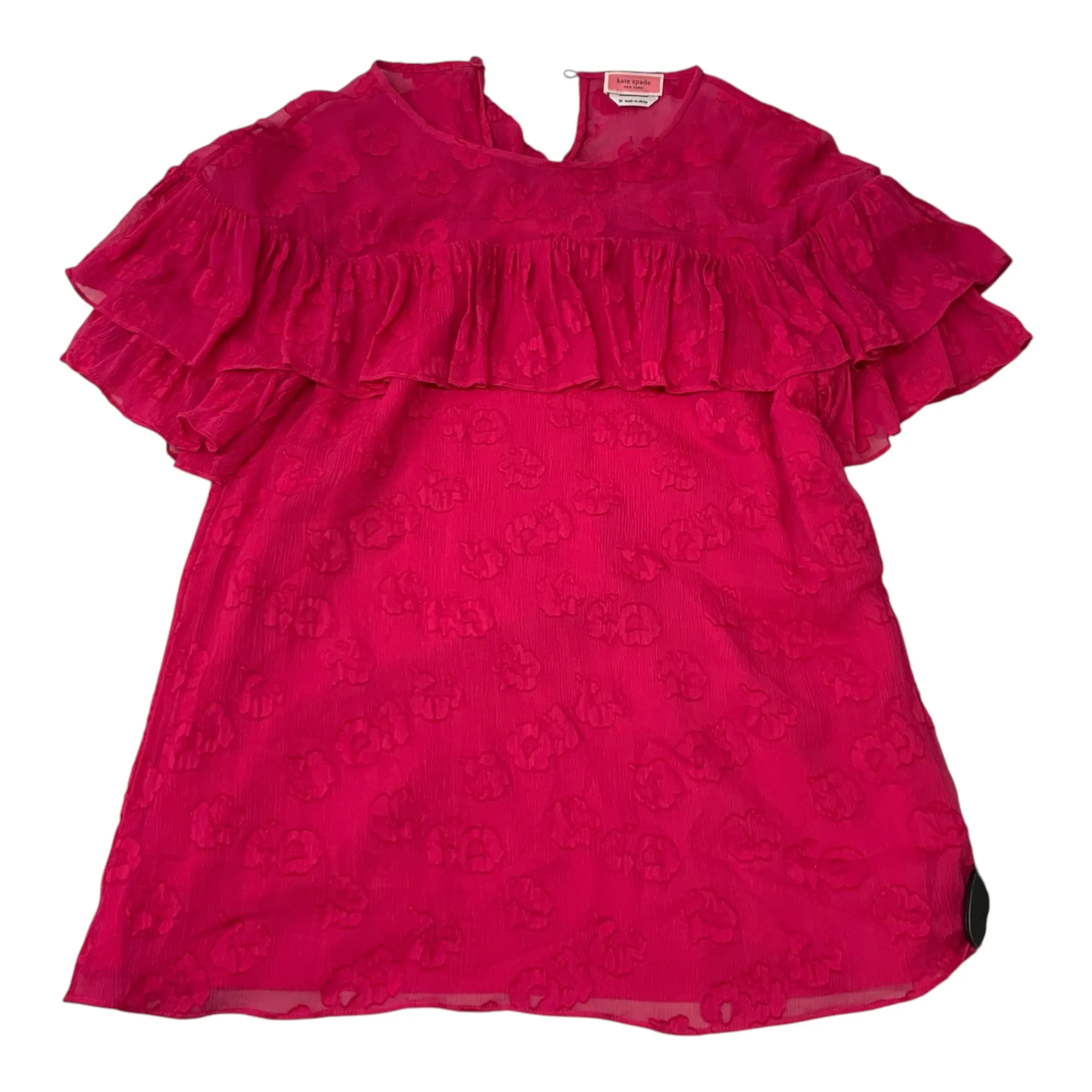 Top Short Sleeve Designer By Kate Spade In Pink, Size: M Kate Spade Bags