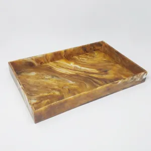 Tortoise Shell Rectangle Tray 