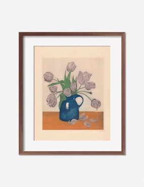 Tulips in a Pitcher Print by Frans Everbag 