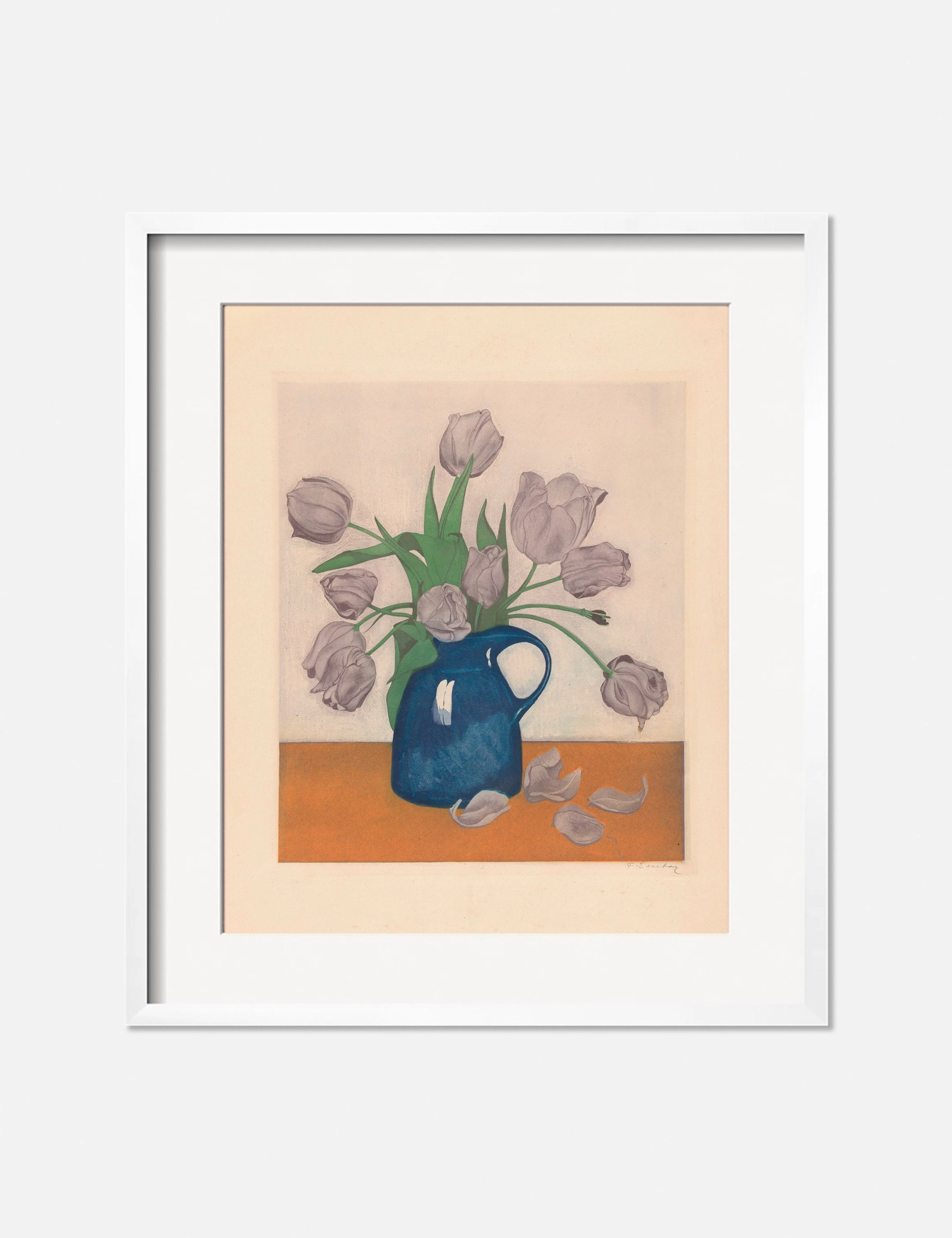 Tulips in a Pitcher Print by Frans Everbag