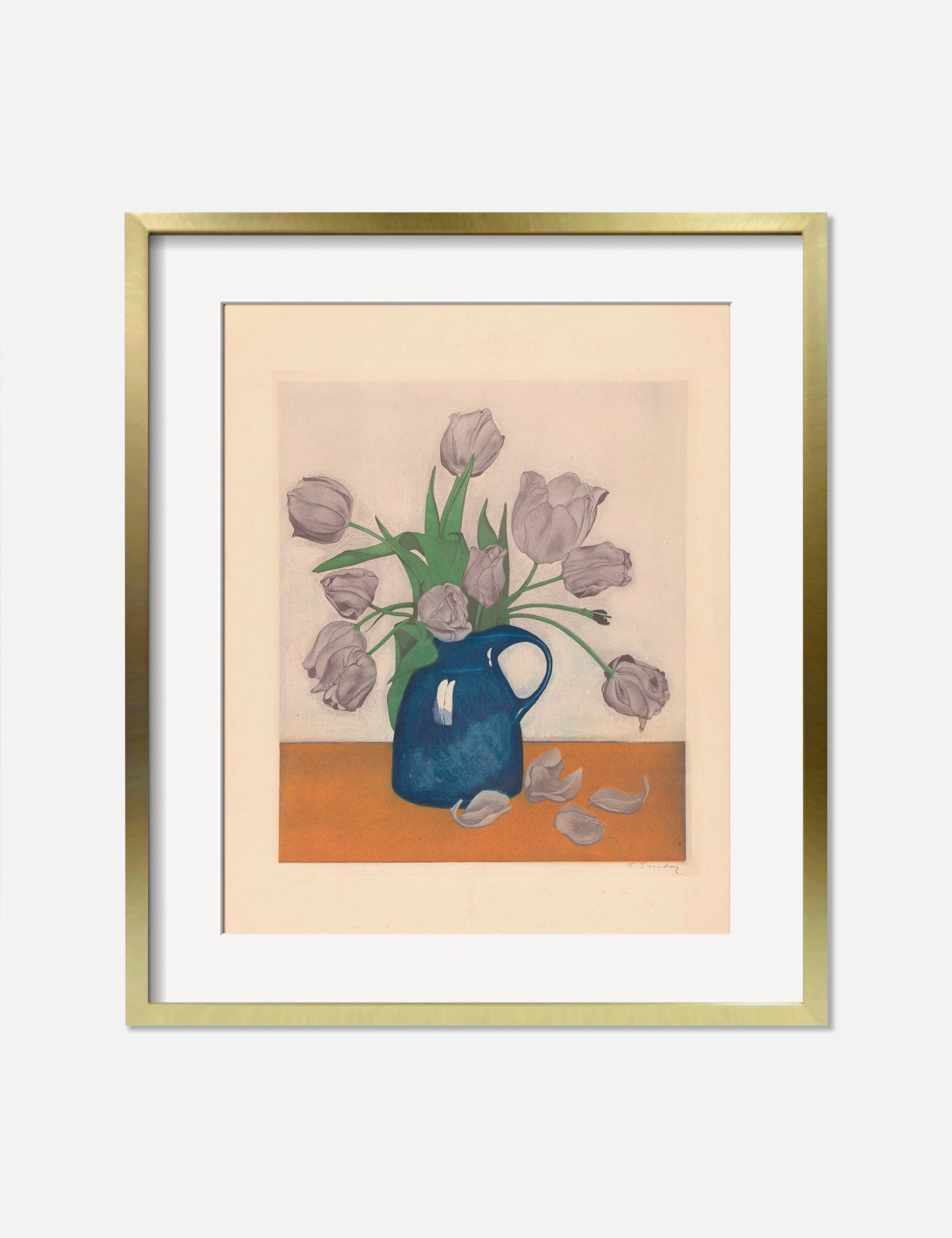 Tulips in a Pitcher Print by Frans Everbag