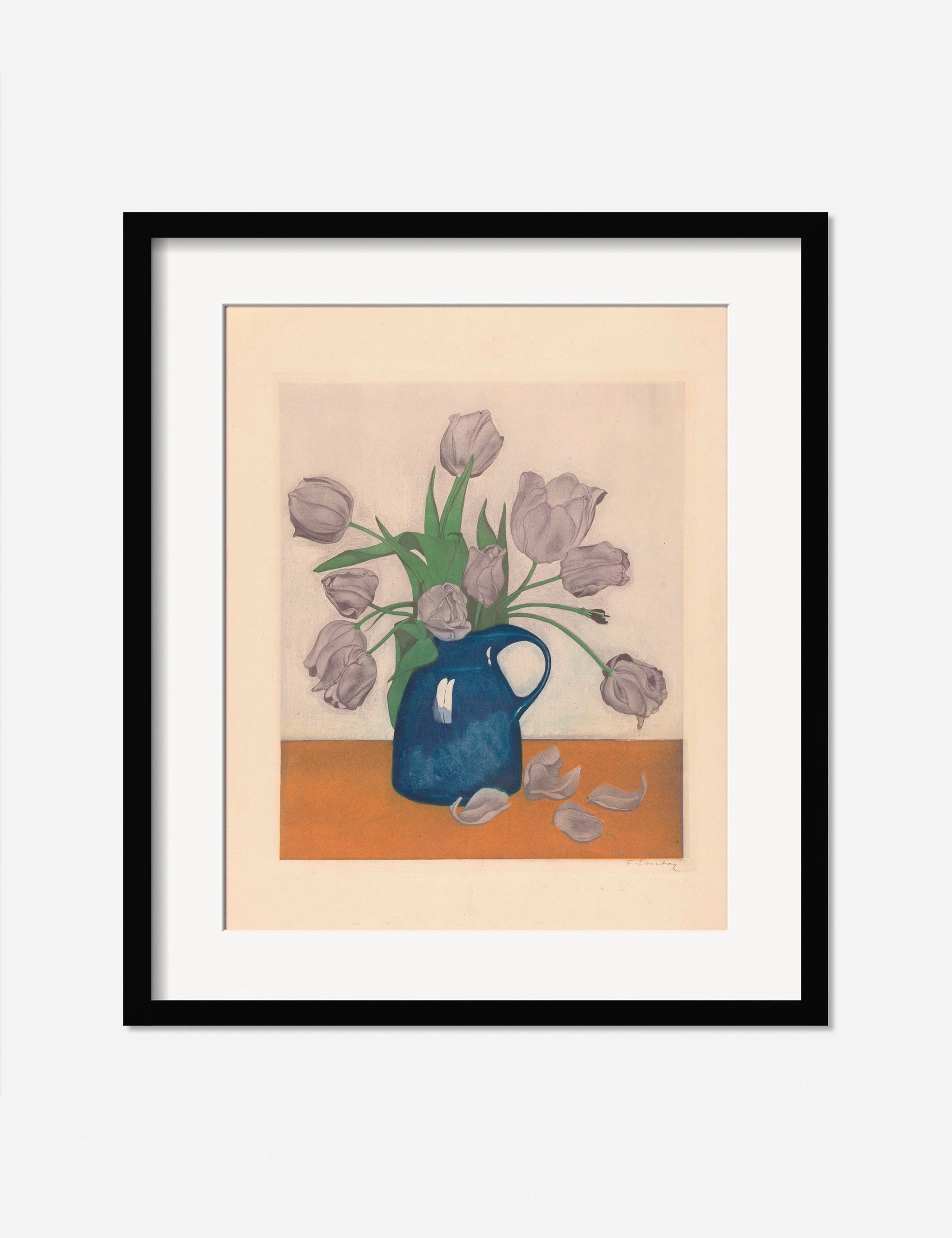 Tulips in a Pitcher Print by Frans Everbag
