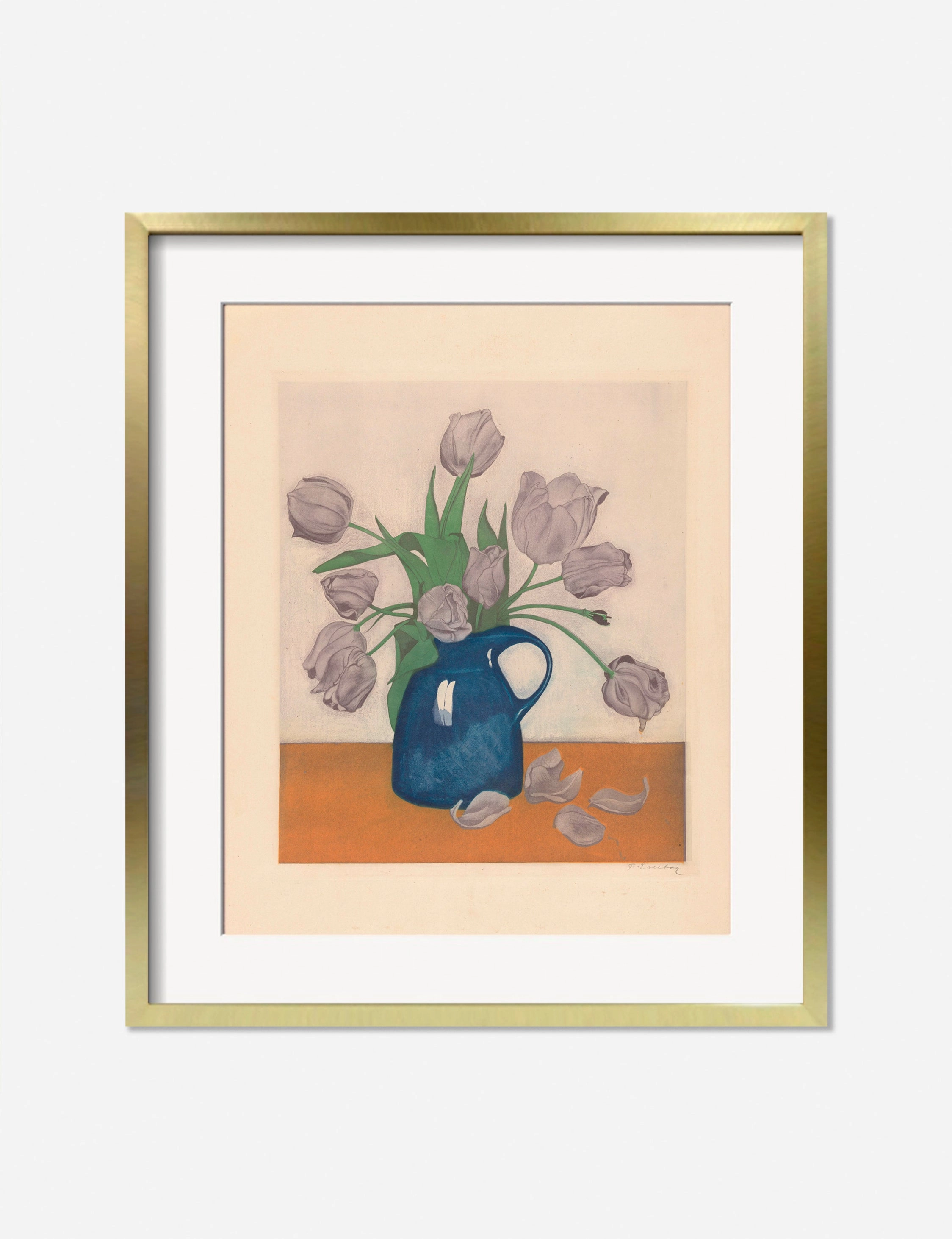 Tulips in a Pitcher Print by Frans Everbag