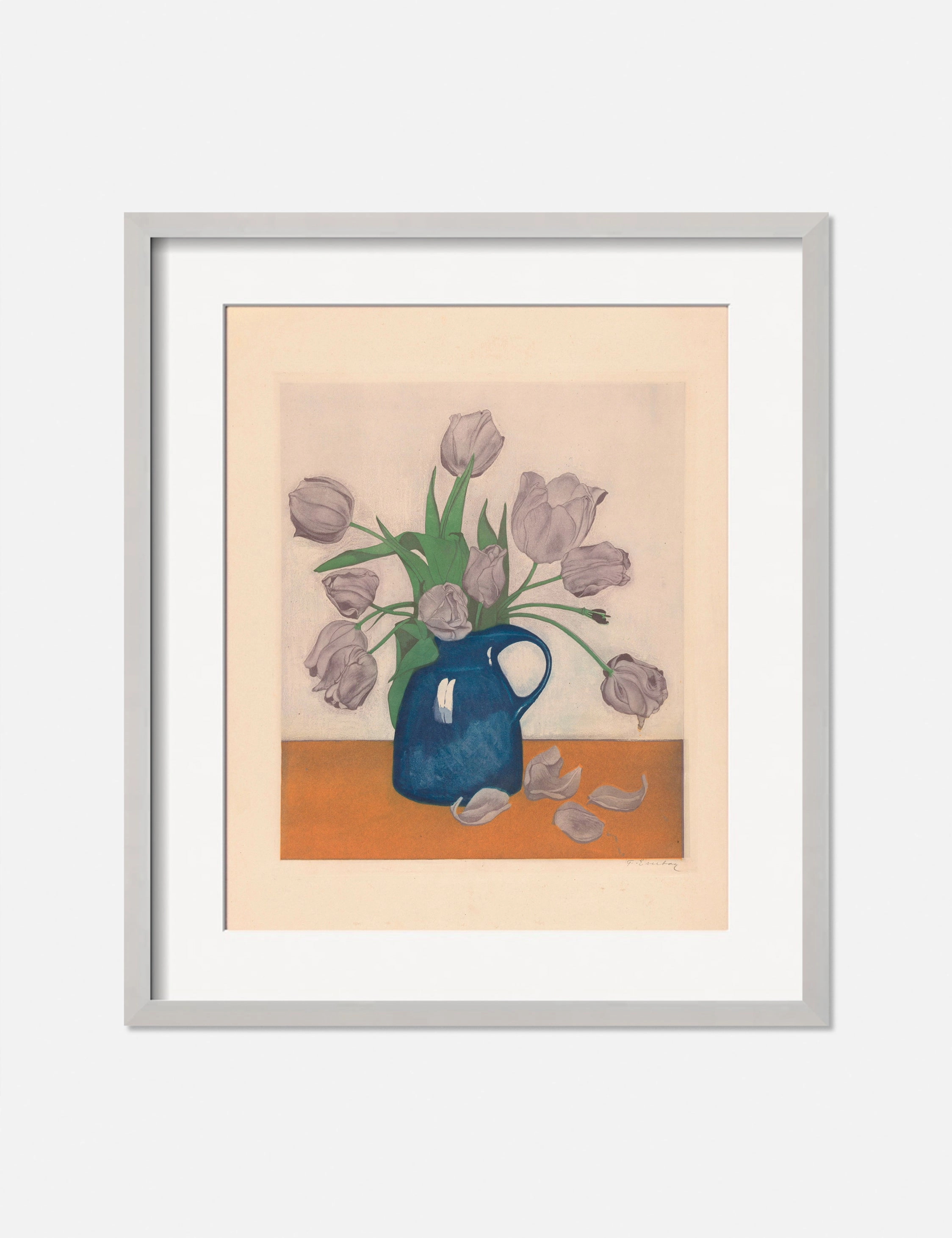 Tulips in a Pitcher Print by Frans Everbag