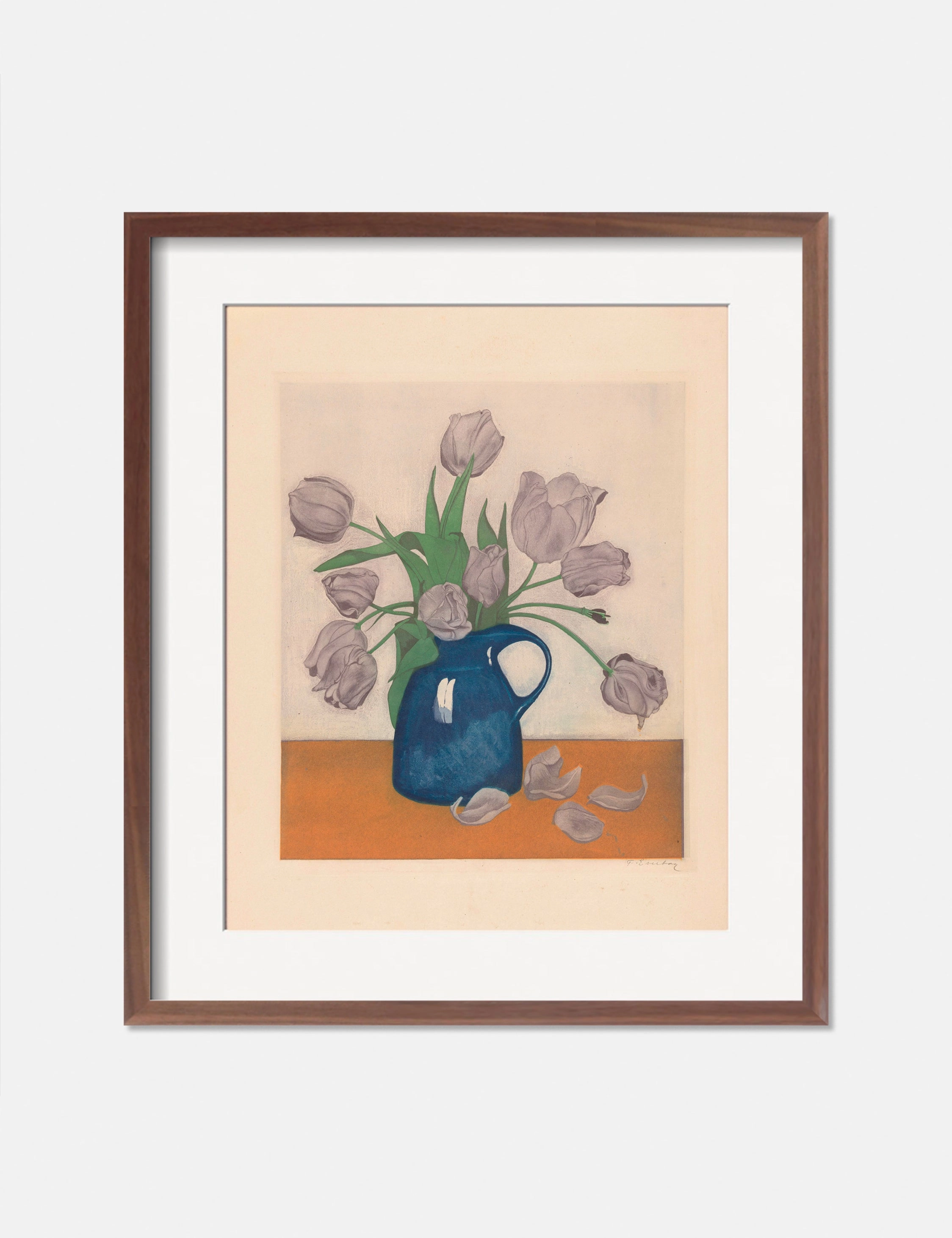 Tulips in a Pitcher Print by Frans Everbag 