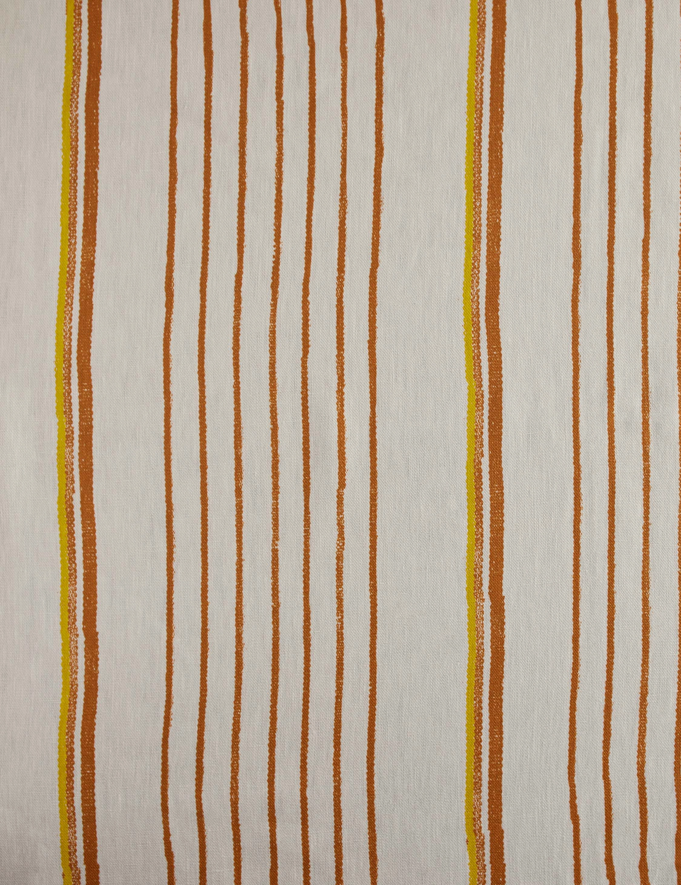 Two Tone Stripe Linen Fabric by Nathan Turner