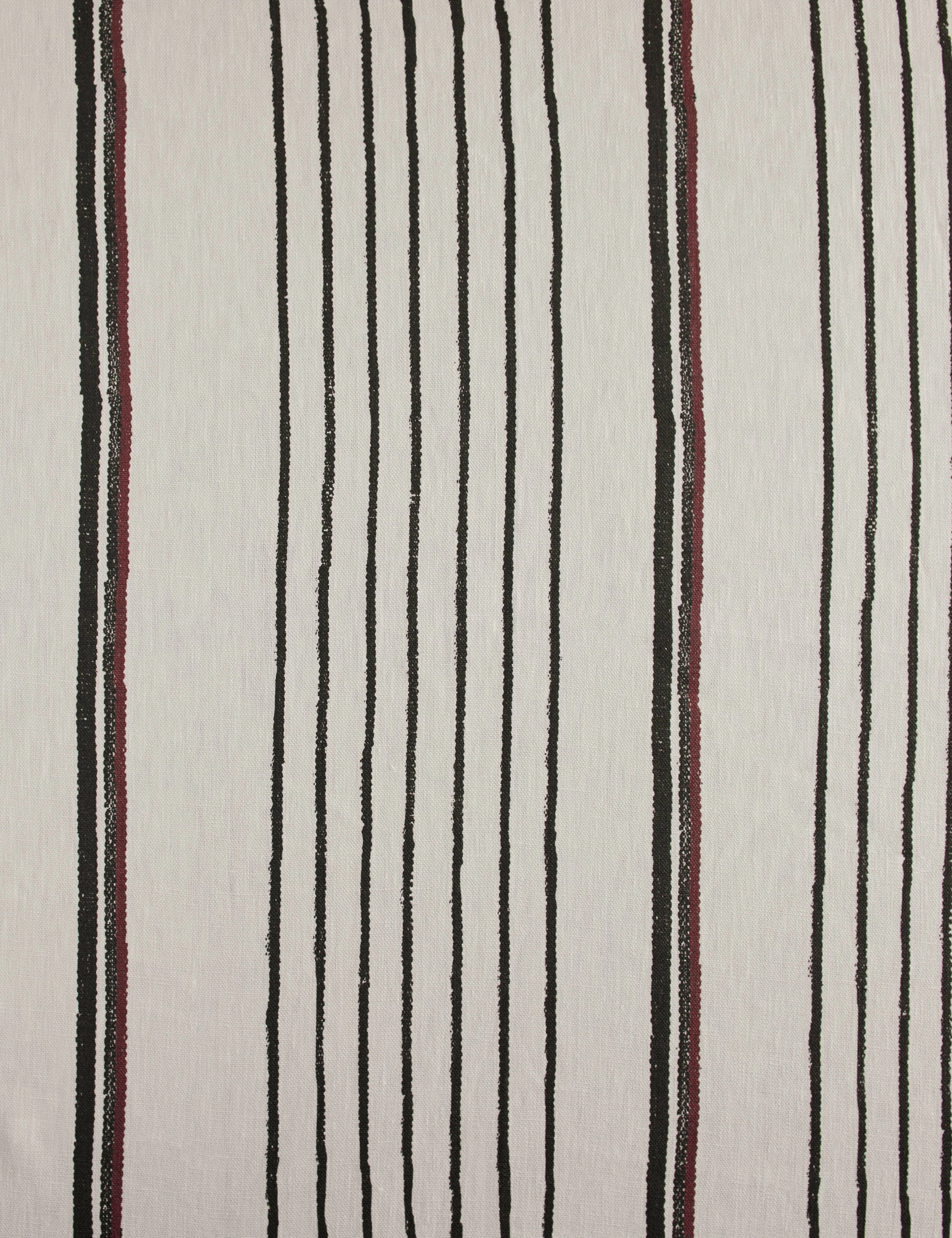 Two Tone Stripe Linen Fabric by Nathan Turner