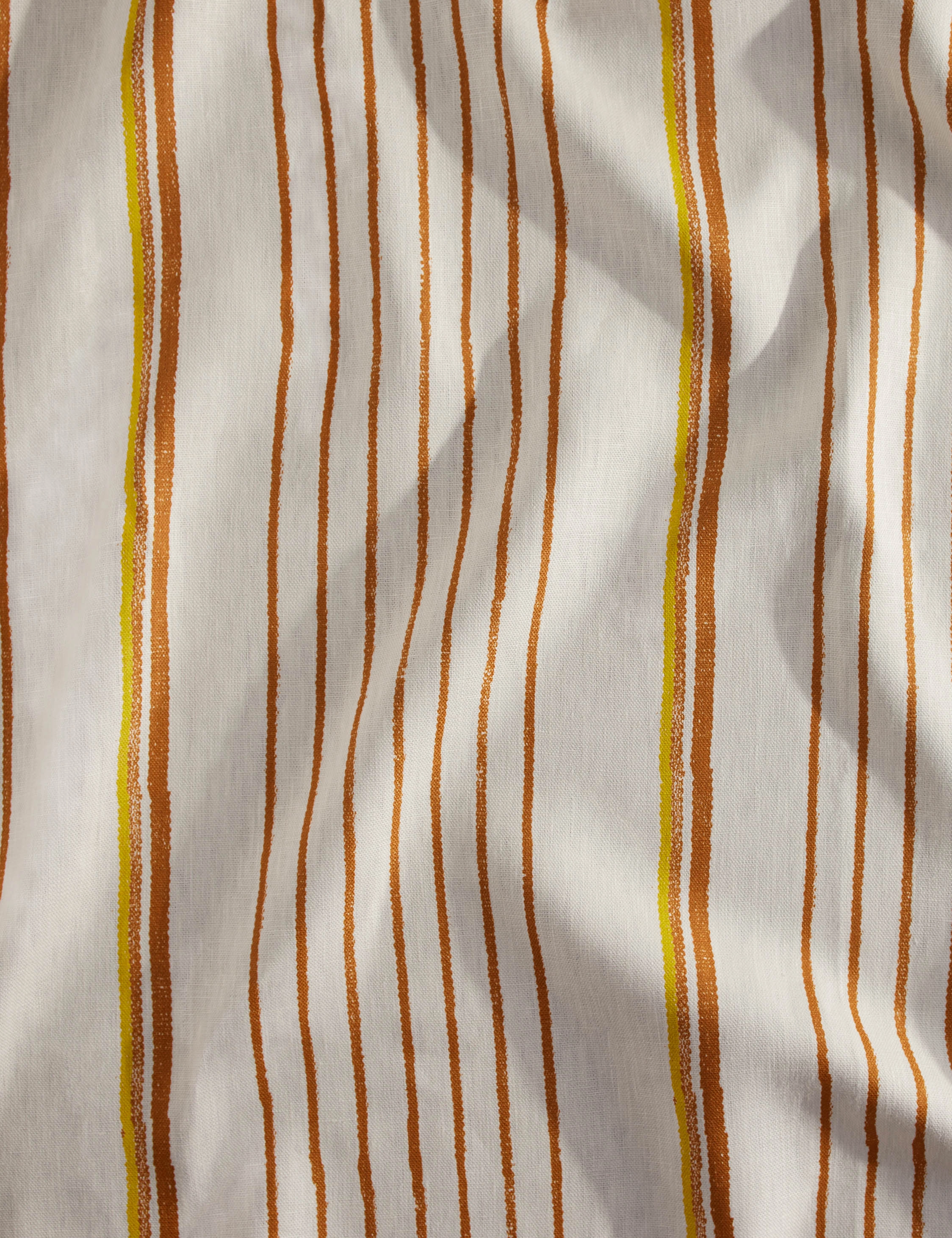 Two Tone Stripe Linen Fabric by Nathan Turner