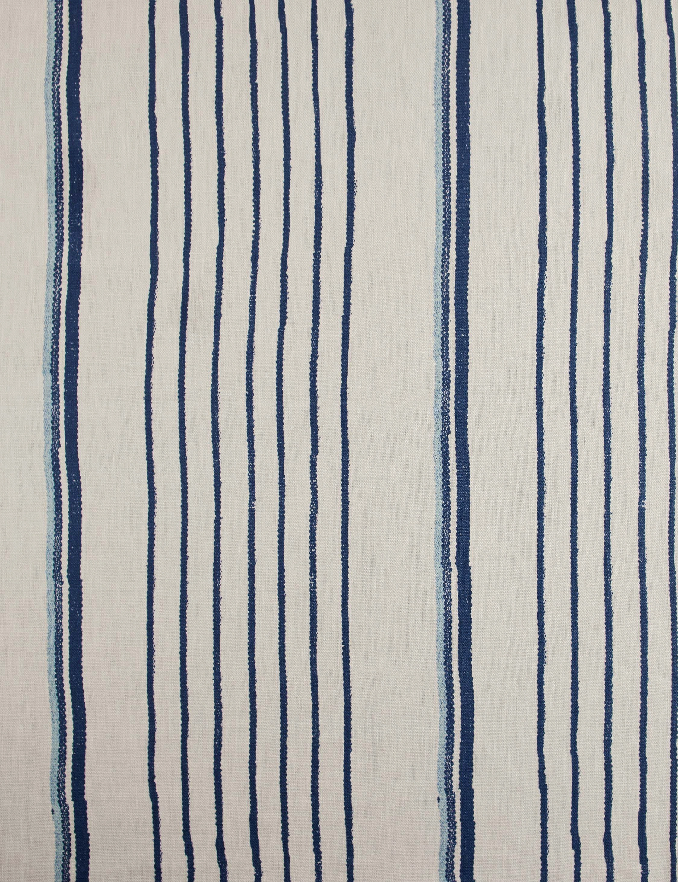 Two Tone Stripe Linen Fabric by Nathan Turner