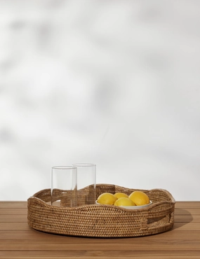 Tyna Rattan Tray 