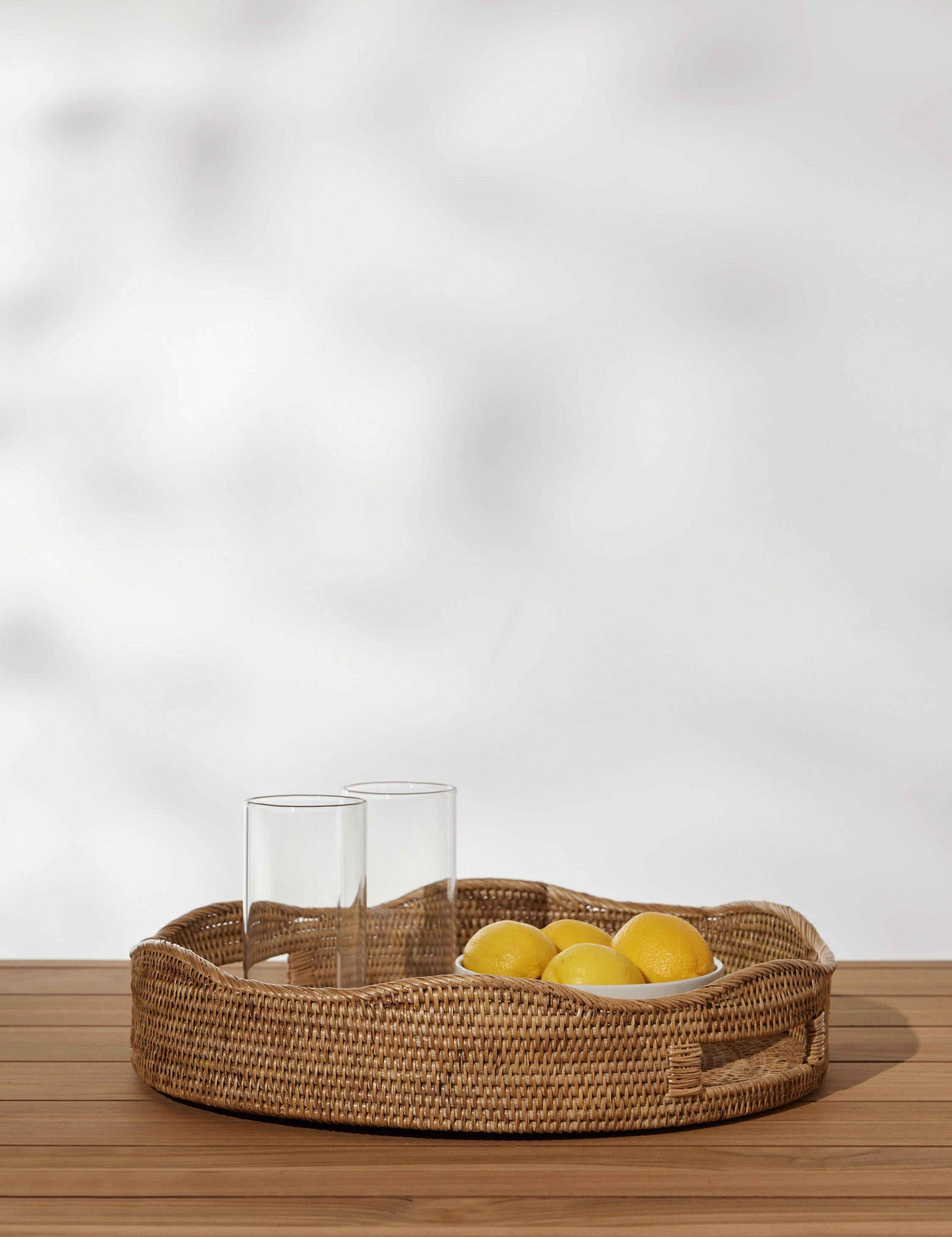 Tyna Rattan Tray 
