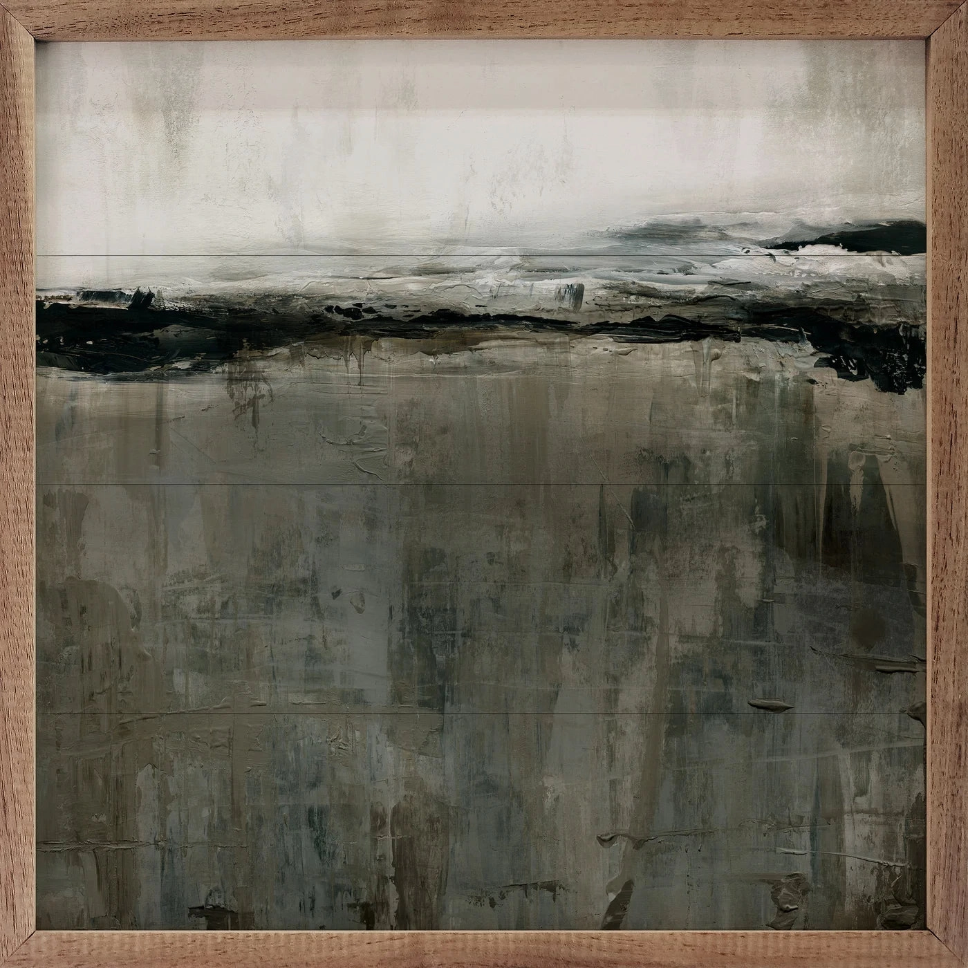 Uneven Ground By Carol Robinson Wood Framed Print 