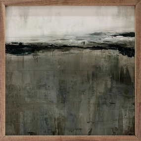 Uneven Ground By Carol Robinson Wood Framed Print 