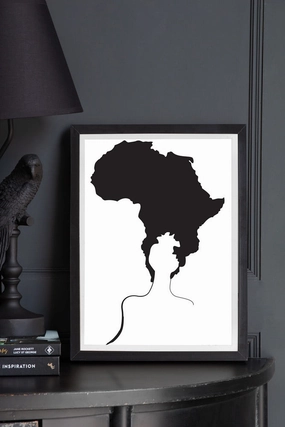 Unframed Africa On My Mind Bold Art Print 