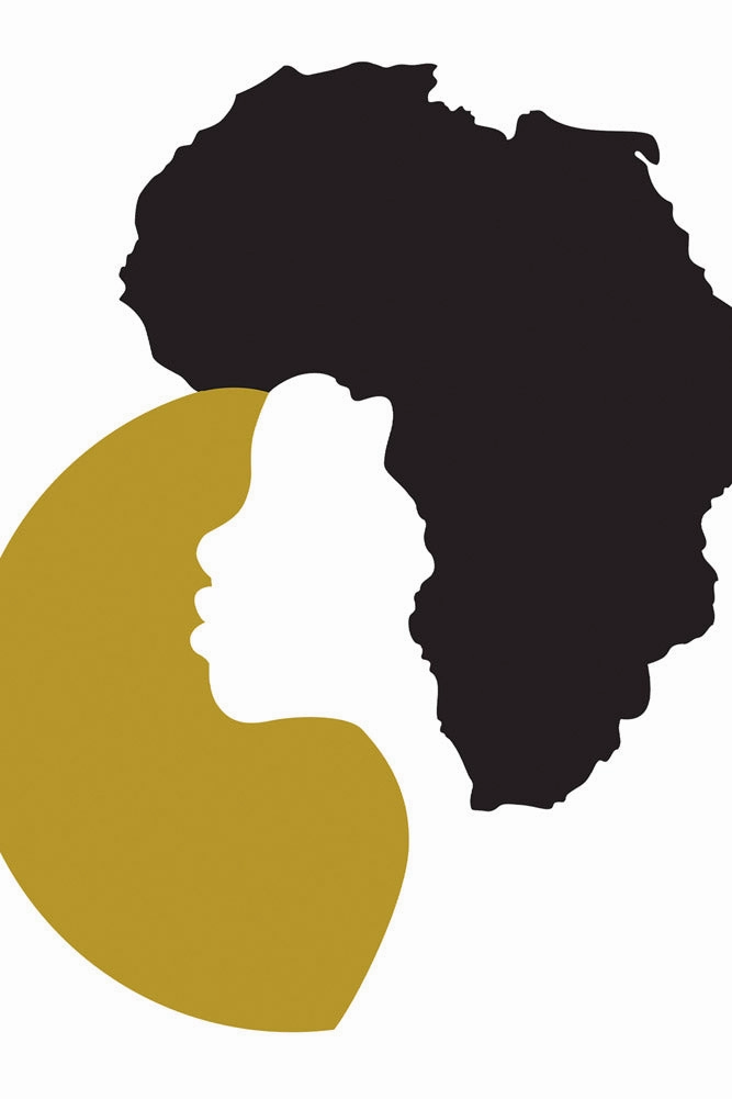 Unframed Hand Finished With Gold Leaf African Sun Art Print