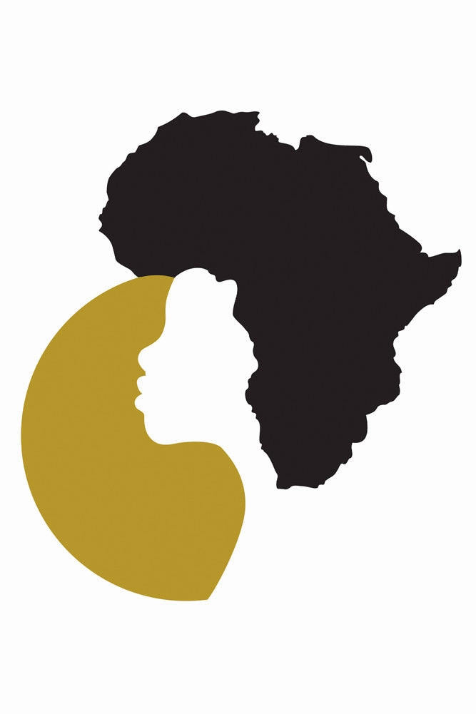 Unframed Hand Finished With Gold Leaf African Sun Art Print