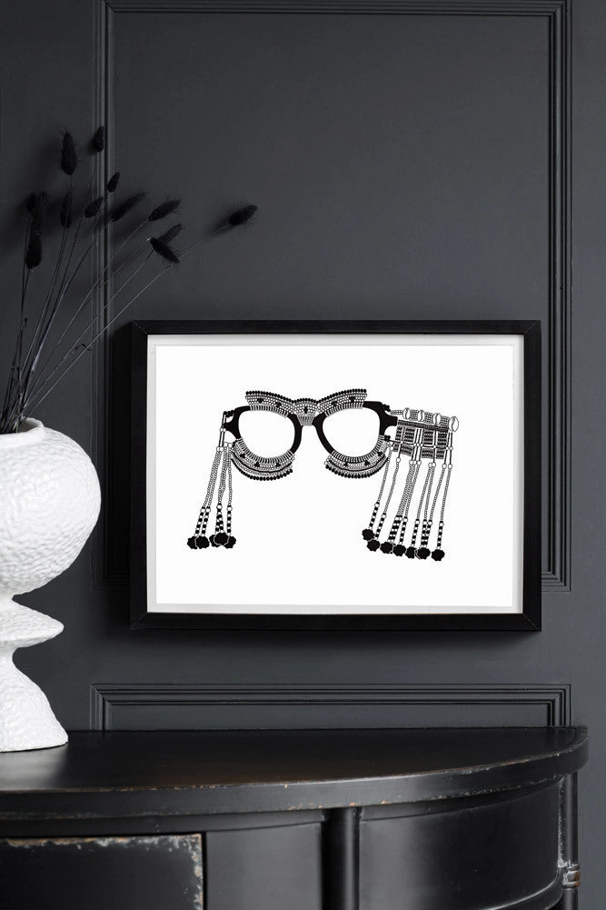 Unframed Xhosa Beaded Sunglasses Art Print 