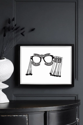 Unframed Xhosa Beaded Sunglasses Art Print 