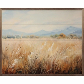 Vast Wheat Field 2 Wood Framed Print 
