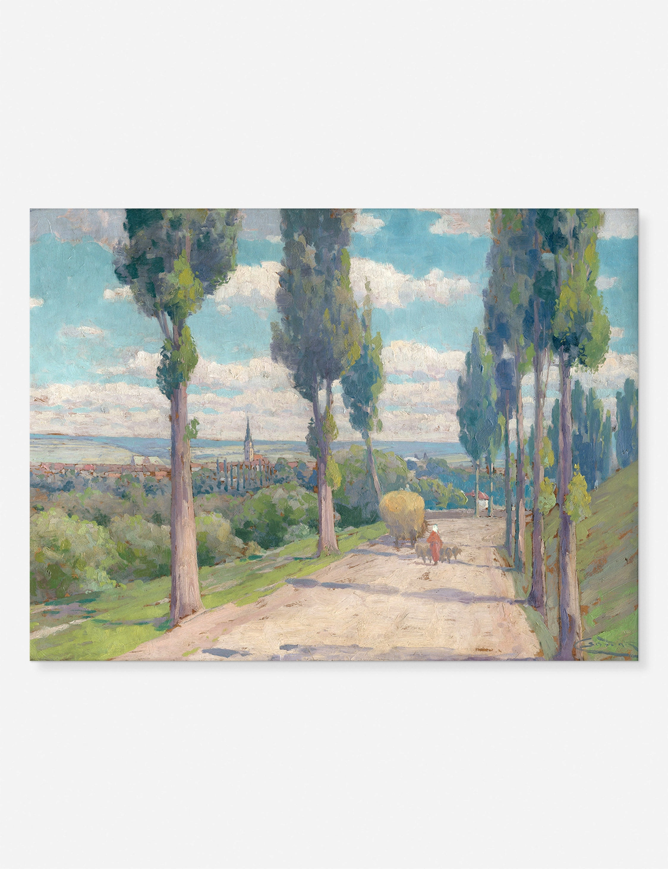 View of Spisska Nova Ves Print by Lajos Csordak 
