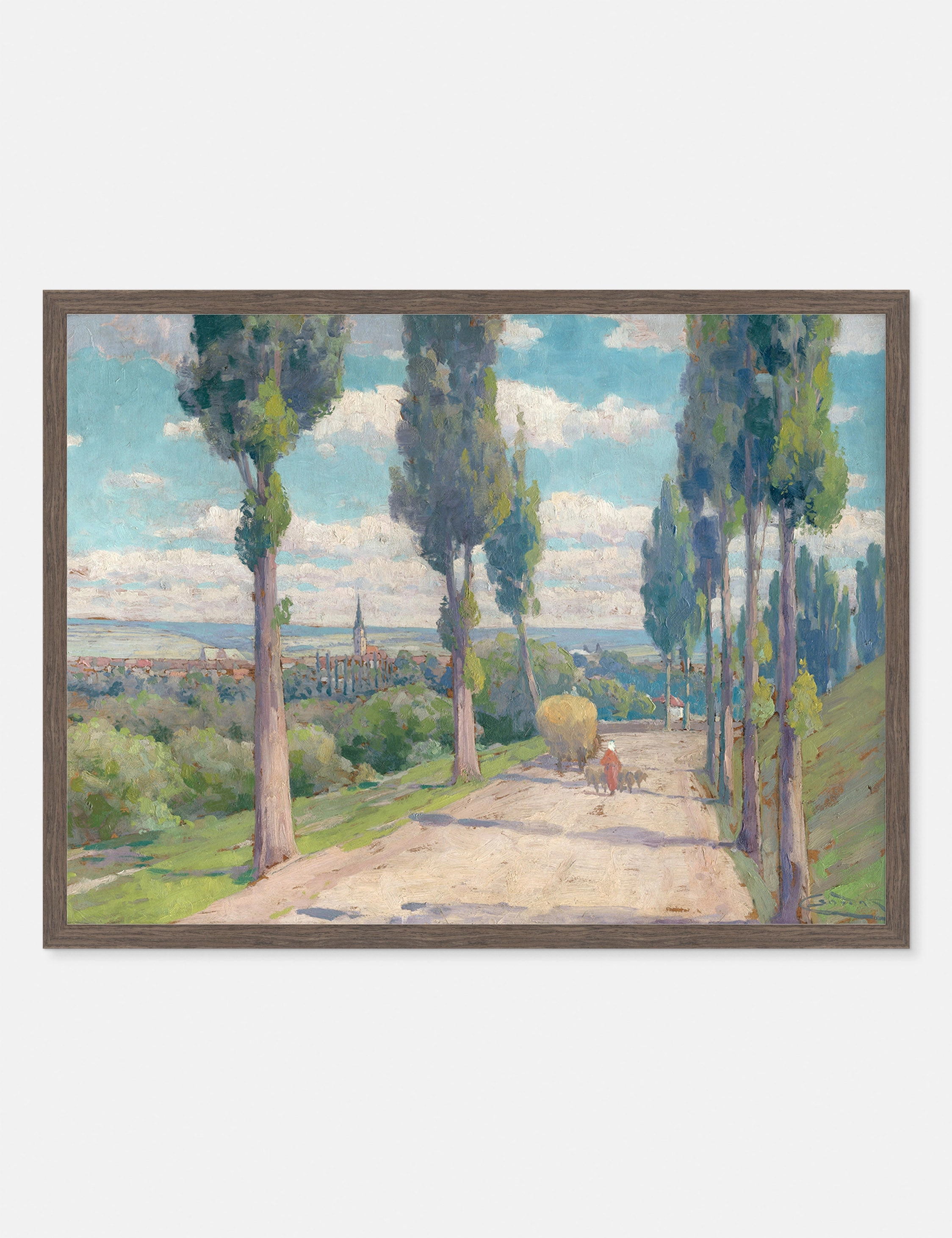 View of Spisska Nova Ves Print by Lajos Csordak