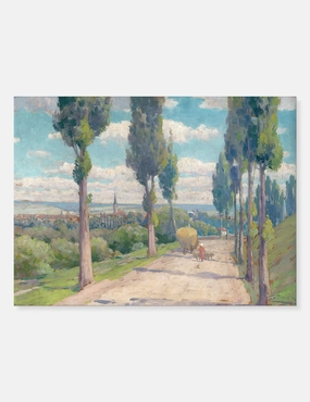 View of Spisska Nova Ves Print by Lajos Csordak 